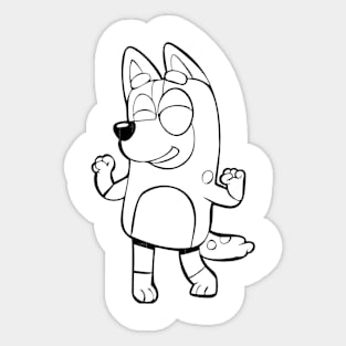 Bluey Muffin Design 14 Sticker